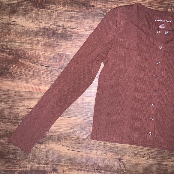 Brown American Eagle Button Down - Picture 2 of 4